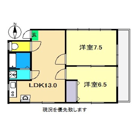 曙町東町駅 徒歩3分 3階の物件間取画像